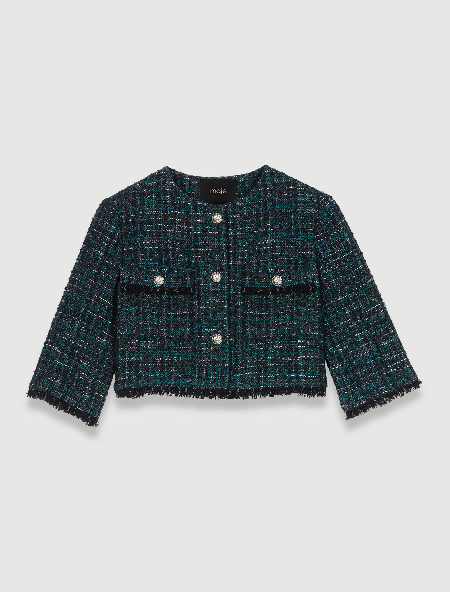 Giacca corta in tweed