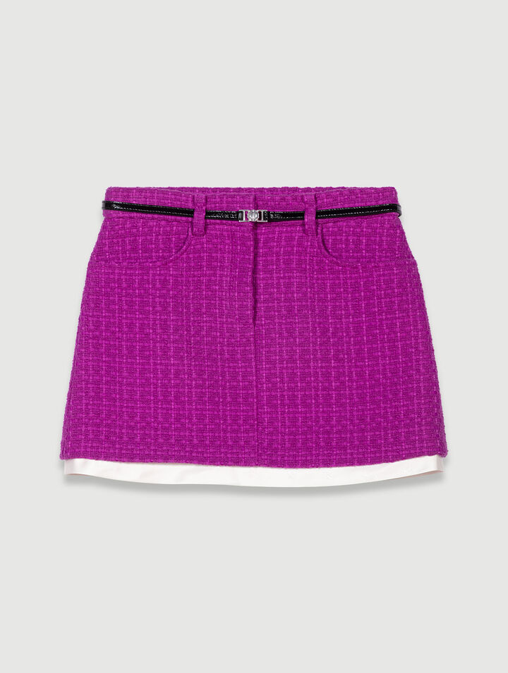 Minigonna in tweed