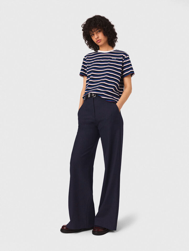 Pantaloni da tailleur con piega