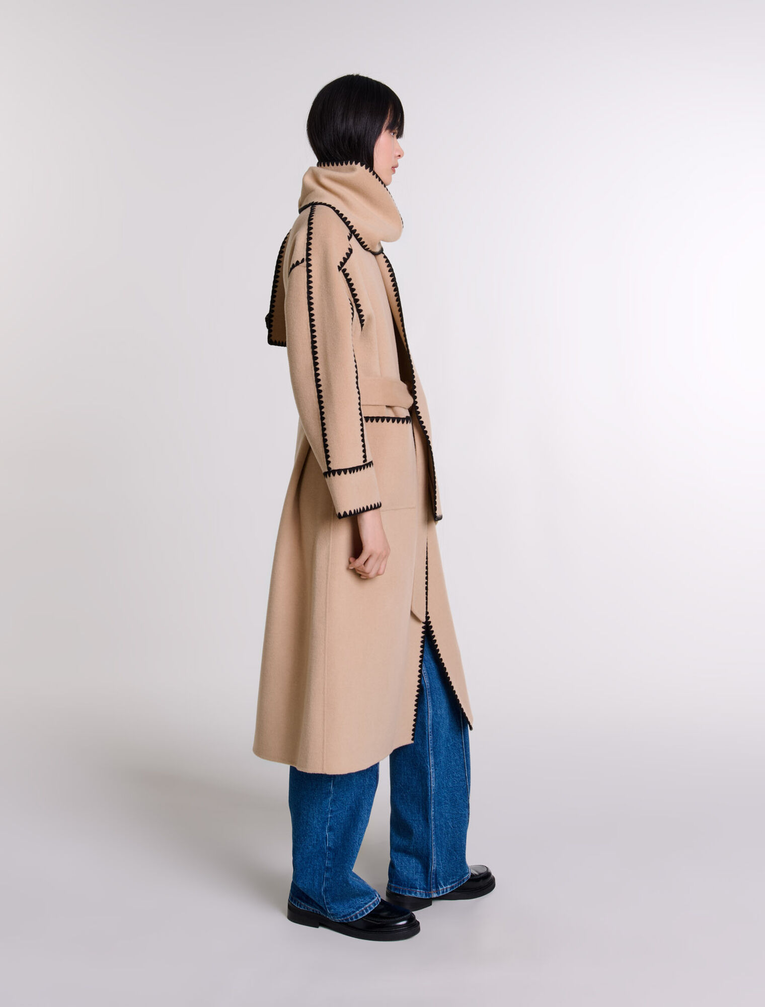 Cappotto bicolor double face