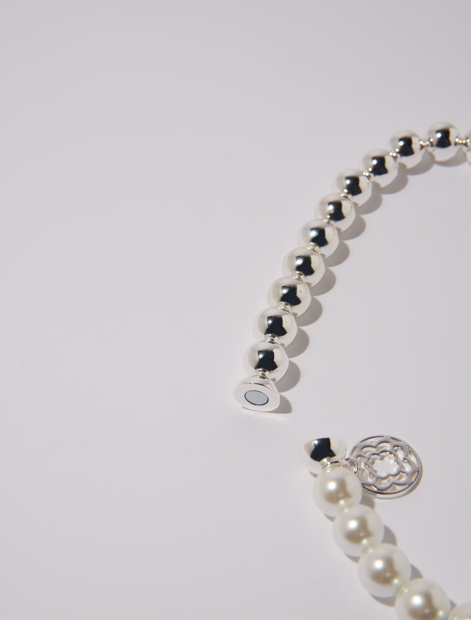 Collana girocollo con mix di perle