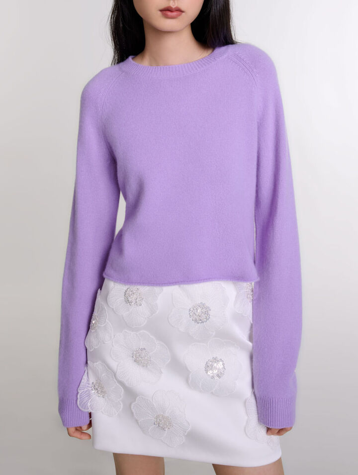 Maglione corto in cashmere