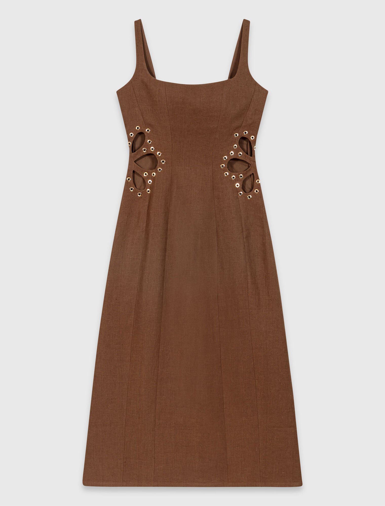 Abito lungo in misto lino