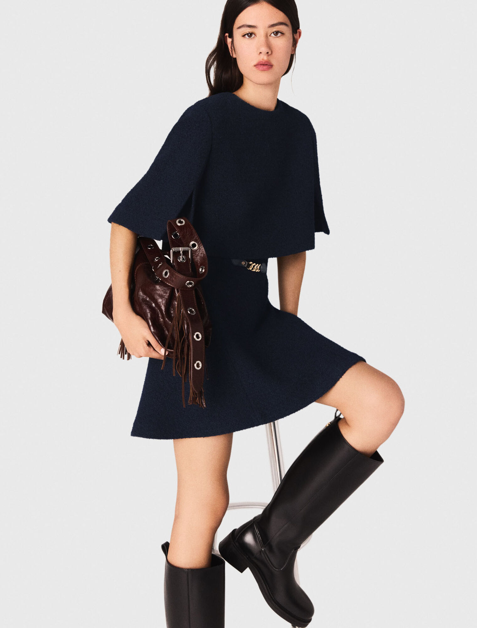 Abito 2 in 1 in tweed