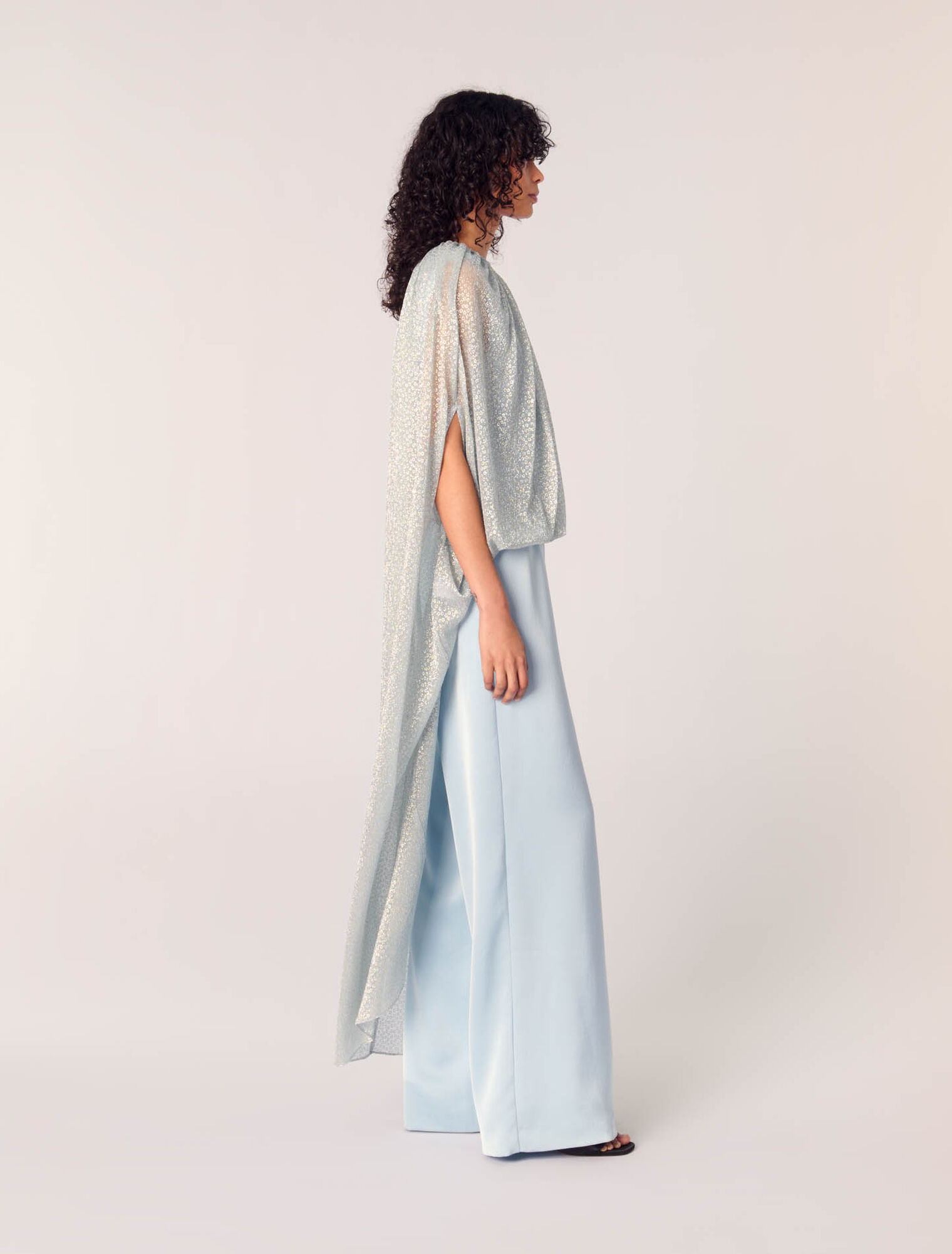 Tuta jumpsuit in lurex 2 in 1