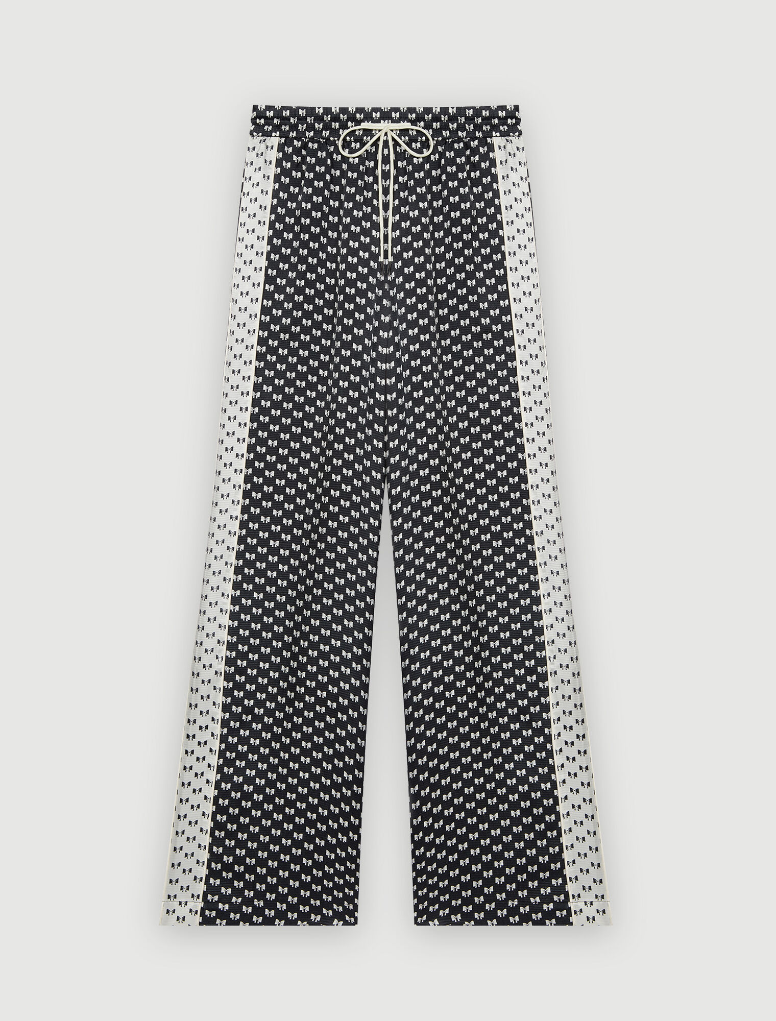 Pantaloni de con stampa a fiocchi