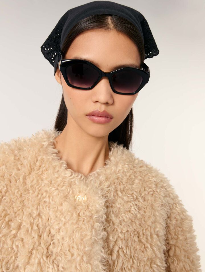 Cappotto corto in ecopelliccia