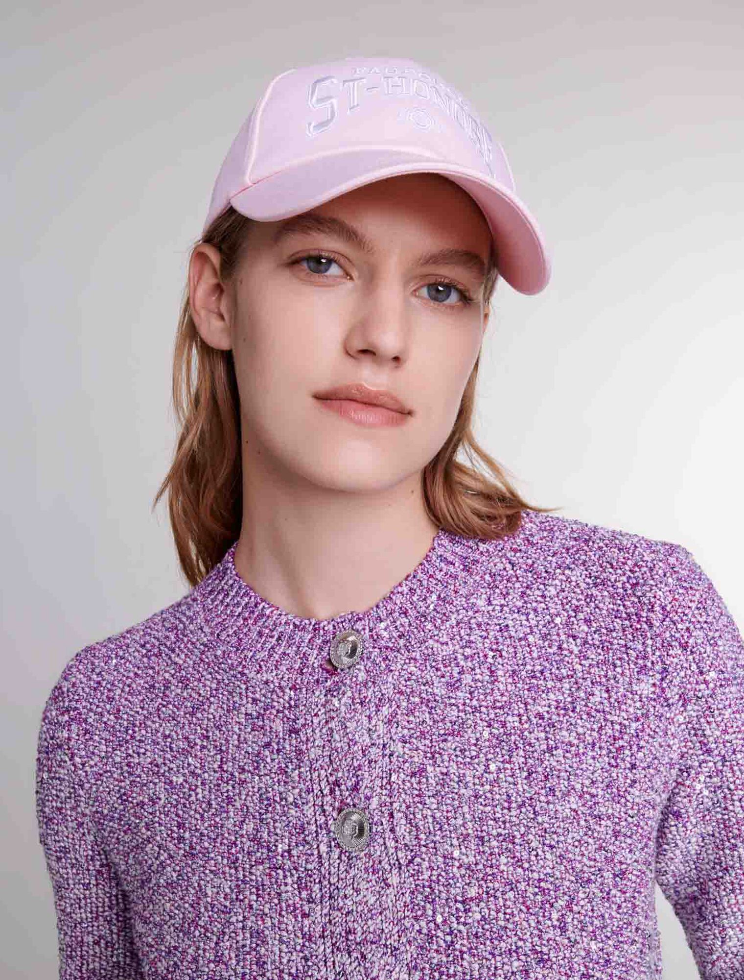 Cardigan in maglia con lustrini