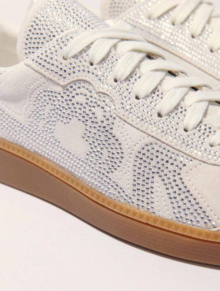 Sneaker casual con strass