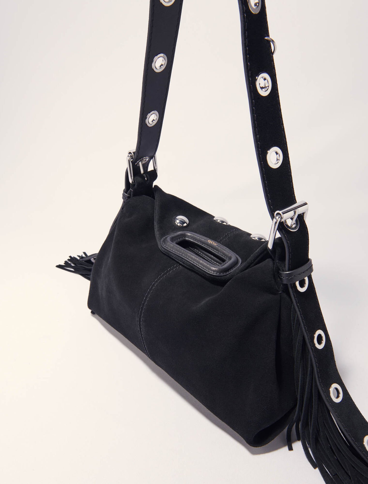 Borsa Miss M in suede e borchie