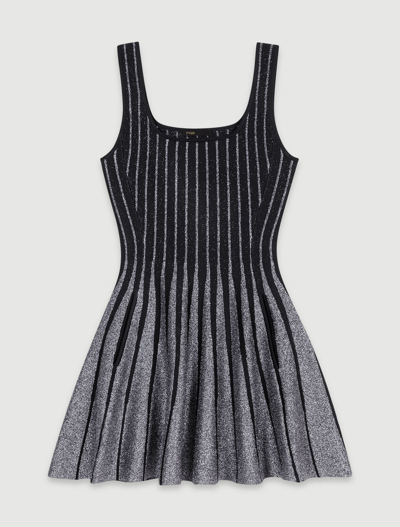 Abito corto in maglia jacquard