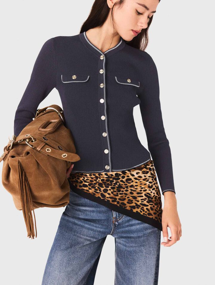 Foulard stampa leopardo