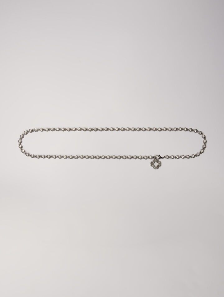 Cintura con catenina e strass