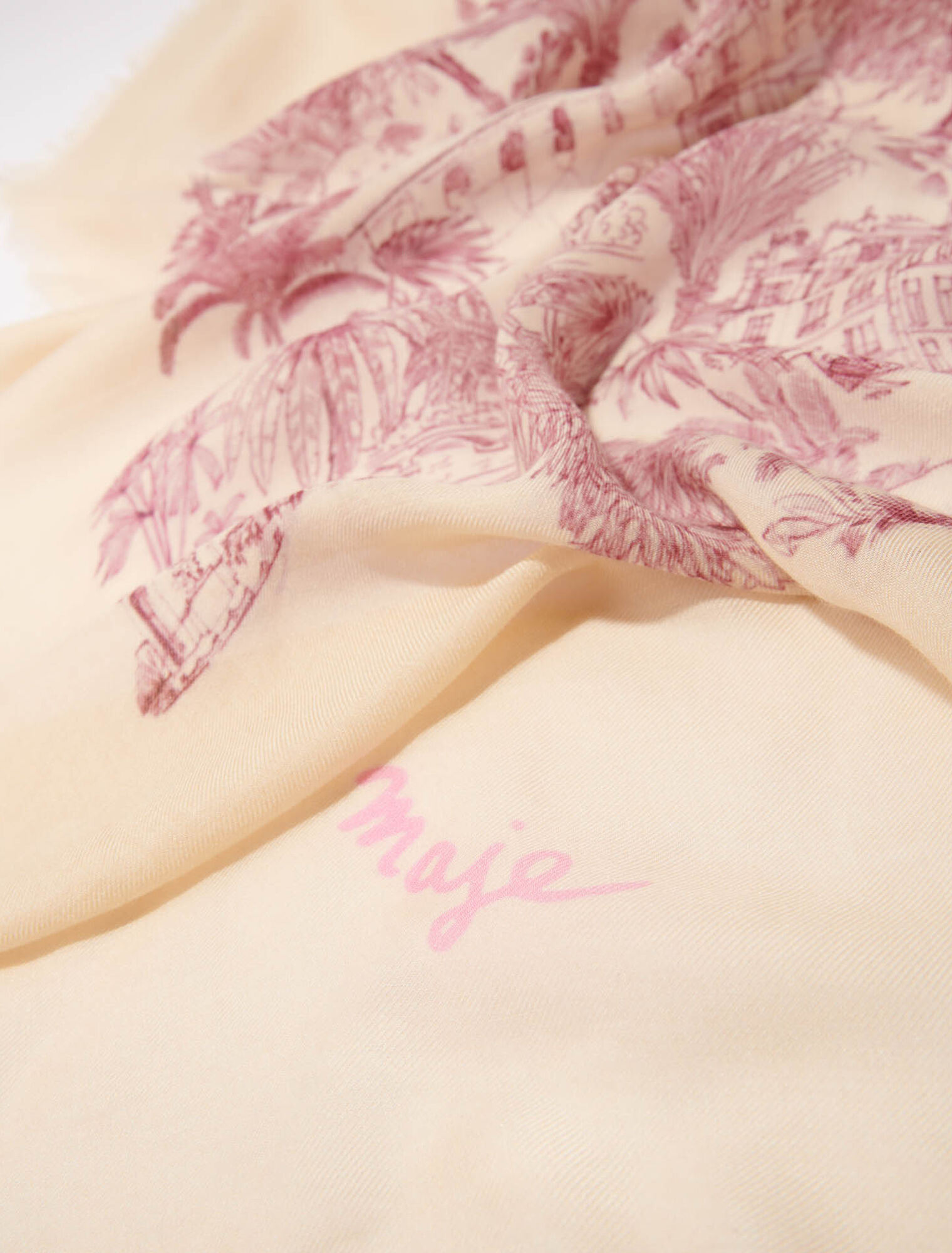 Sciarpa in misto cashmere stampato