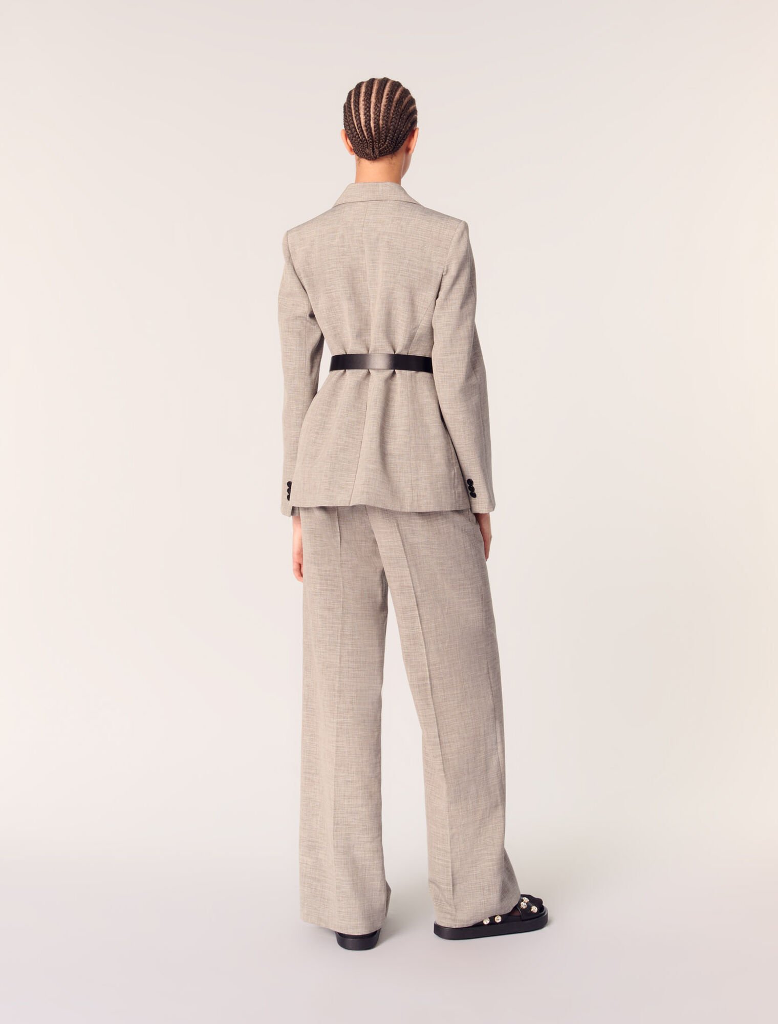 Giacca da tailleur con cintura