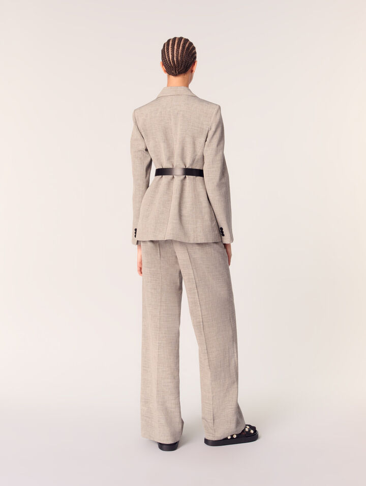 Giacca da tailleur con cintura