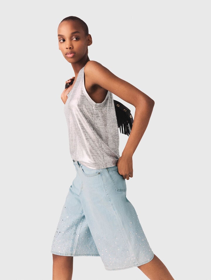 Canottiera metallizzata