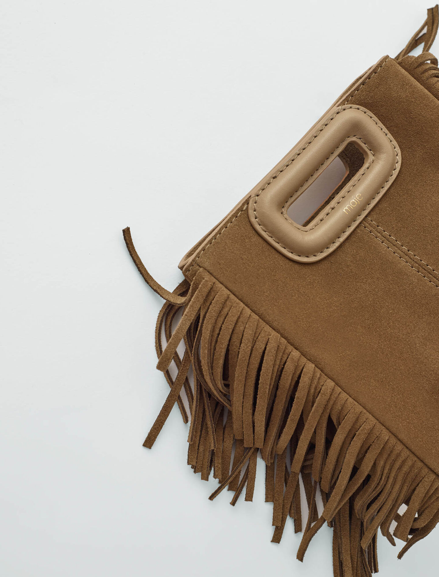 Borsa mini M in pelle scamosciata