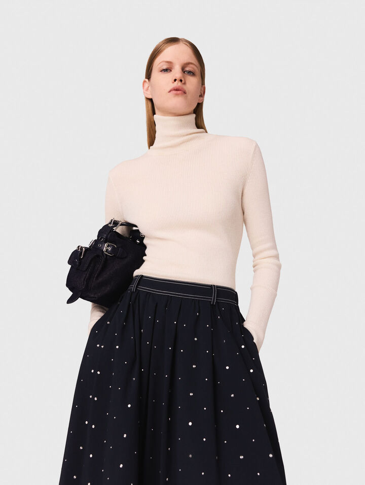 Maglione in lana e seta