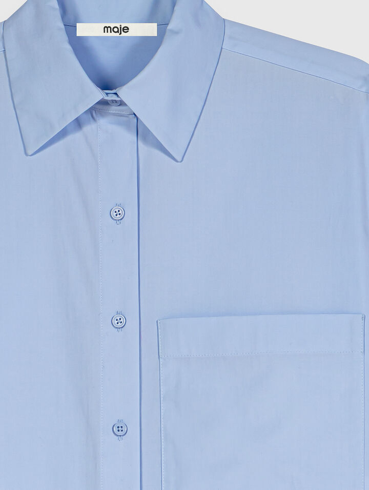 Camicia corta con bordo a catena