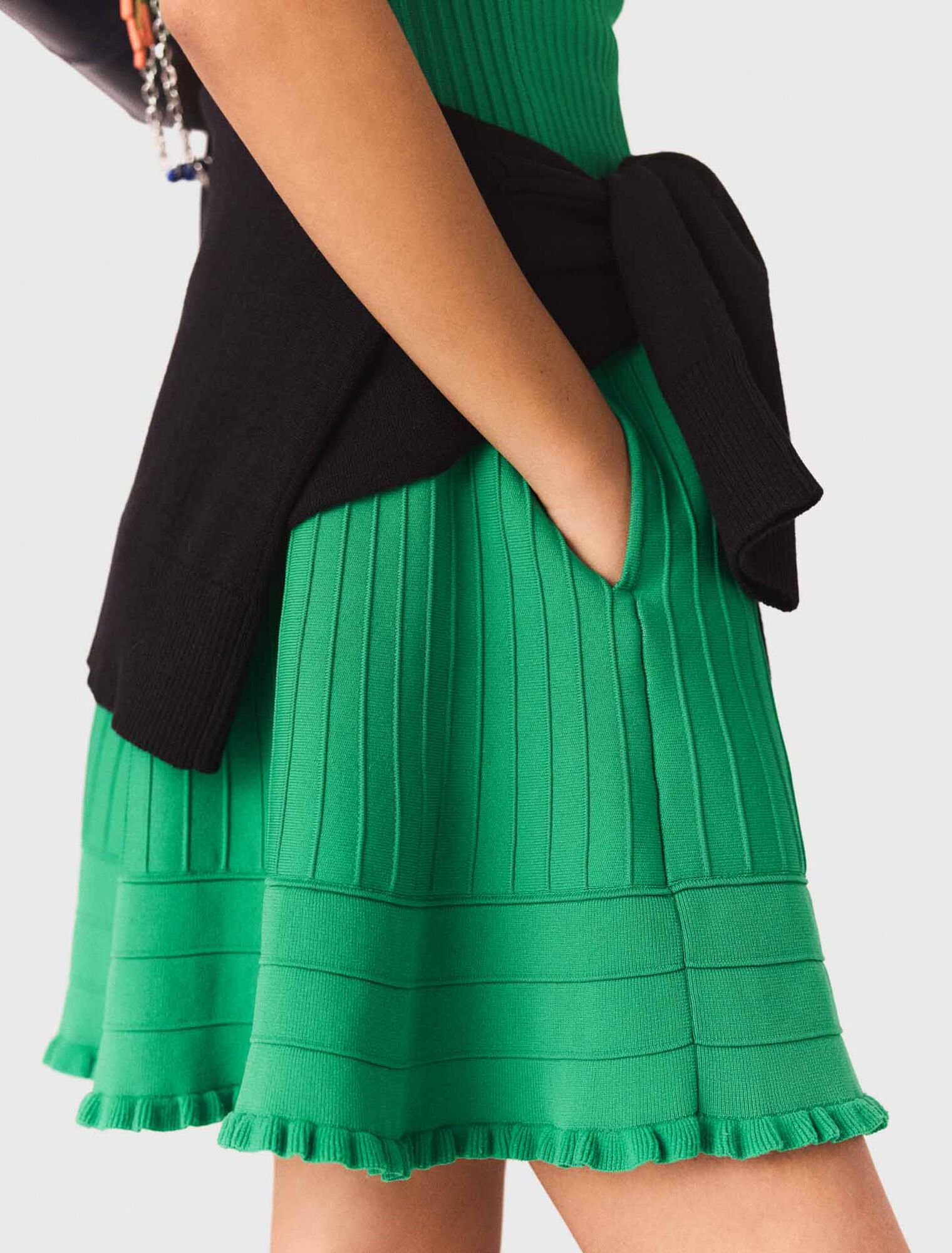 Abito svasato in maglia