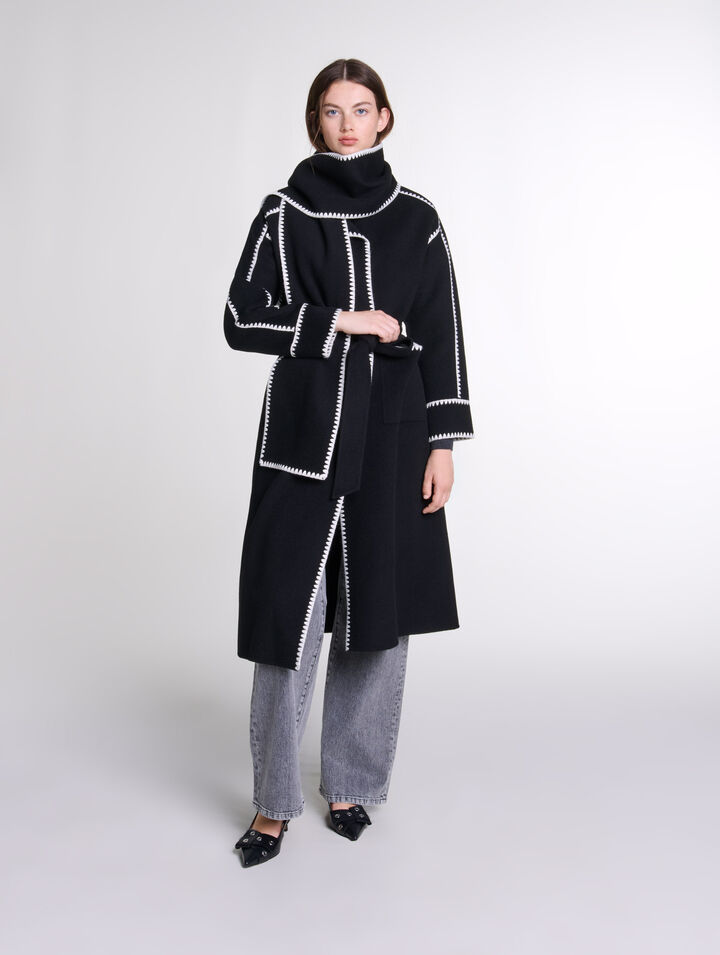 Cappotto bicolor double face