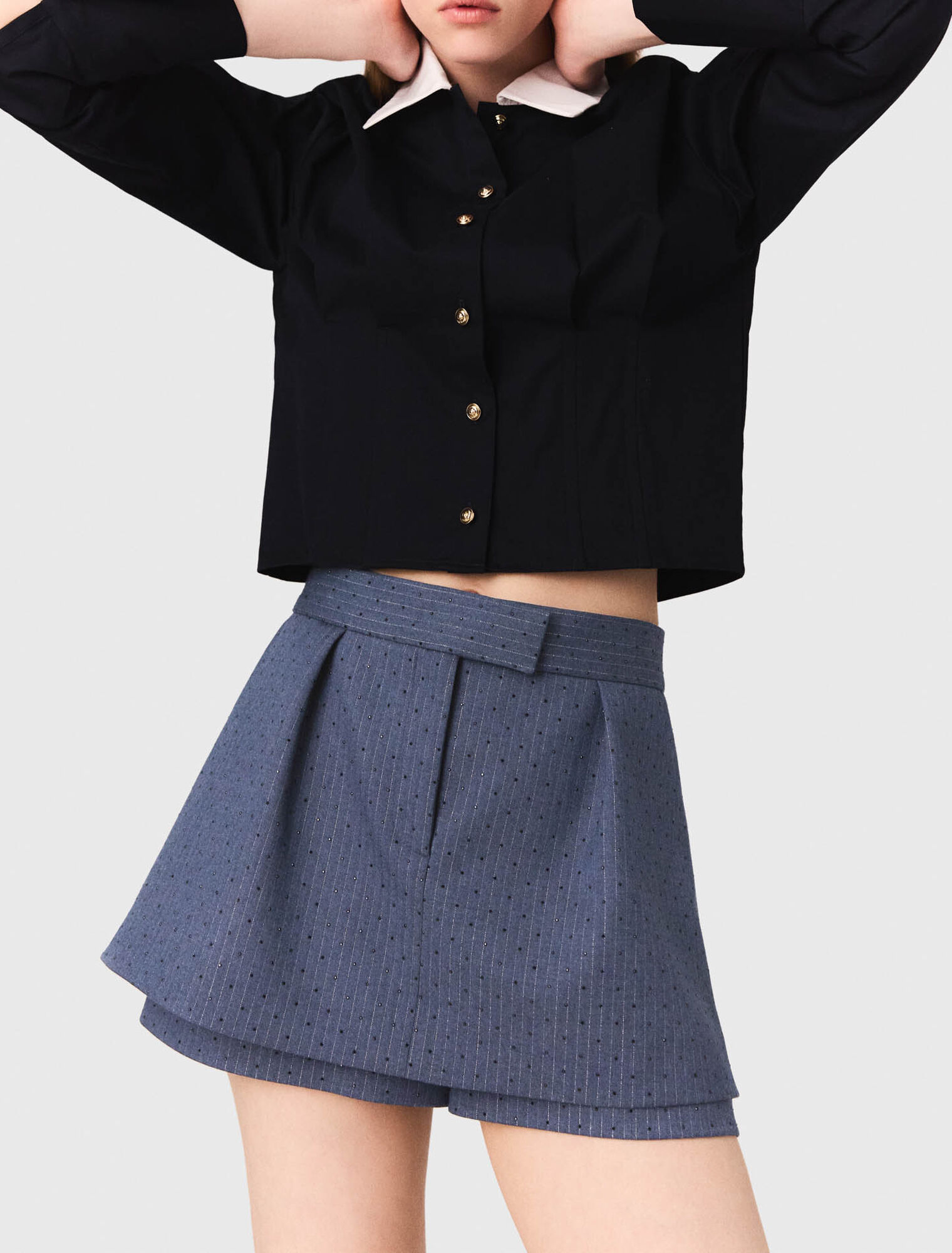 Shorts con strass