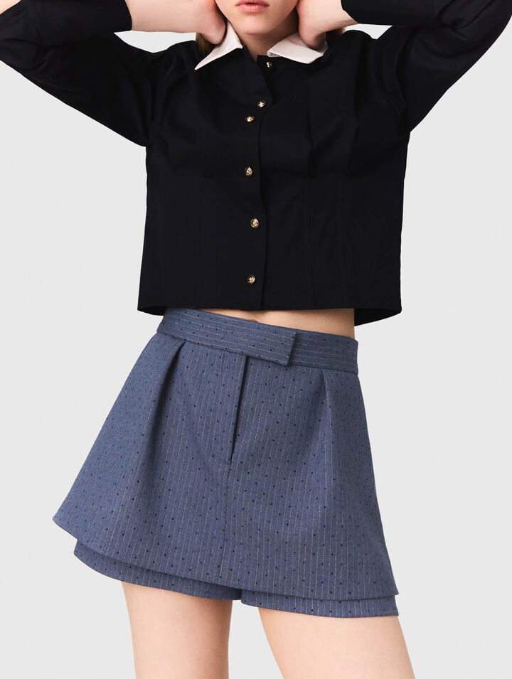 Shorts con strass