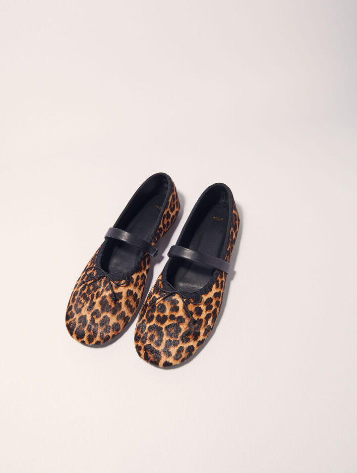 Ballerina in pelle leopardata