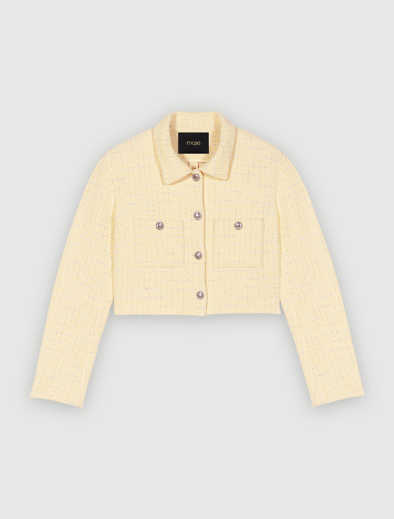 Giacca corta da tailleur in tweed