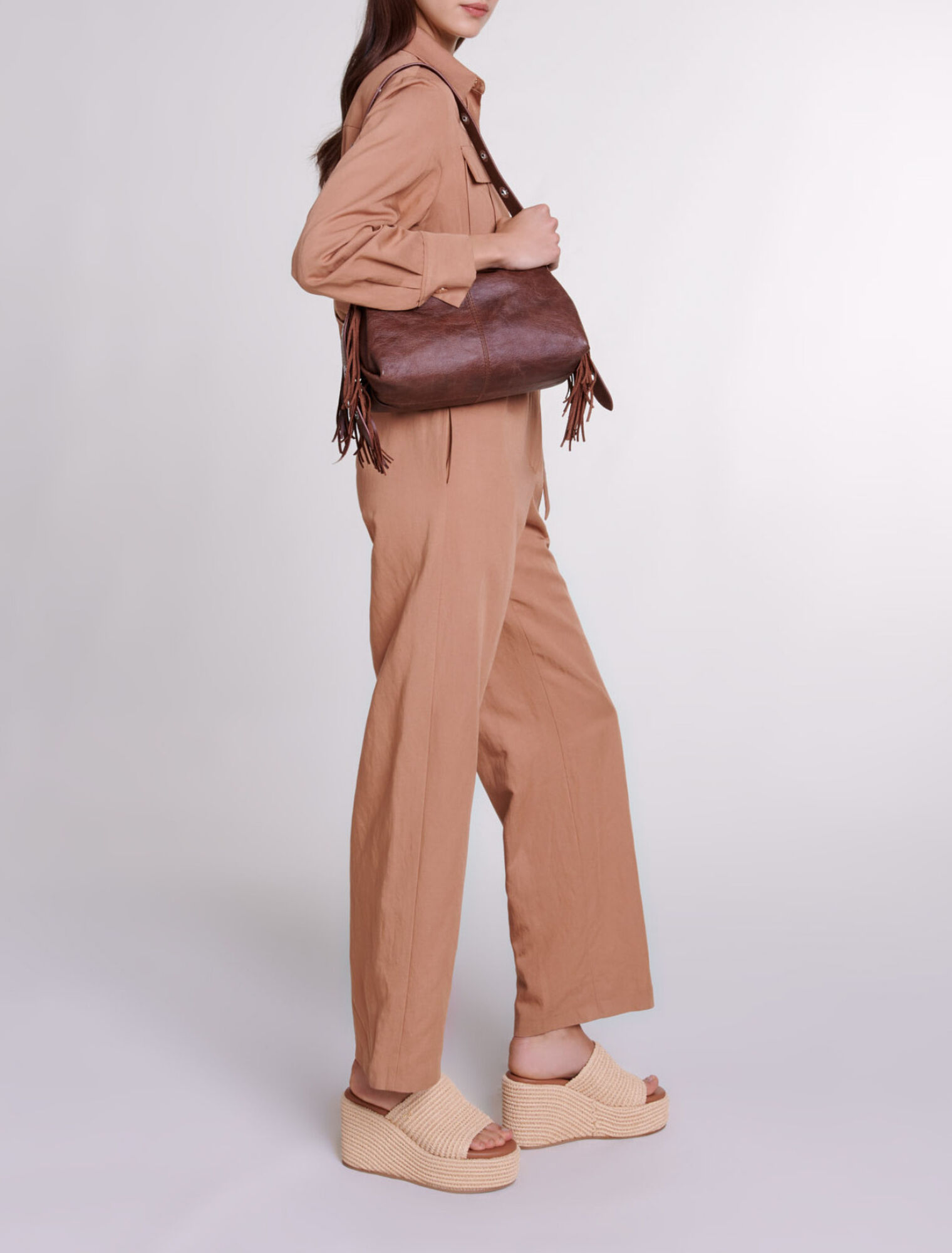 Tuta jumpsuit in misto lino