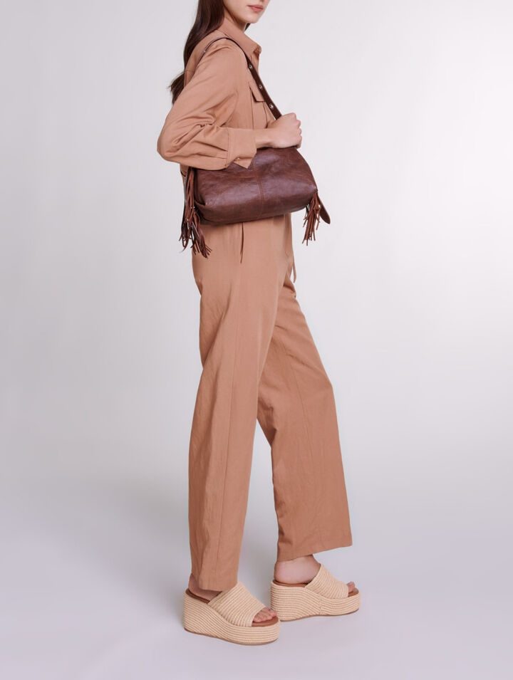 Tuta jumpsuit in misto lino