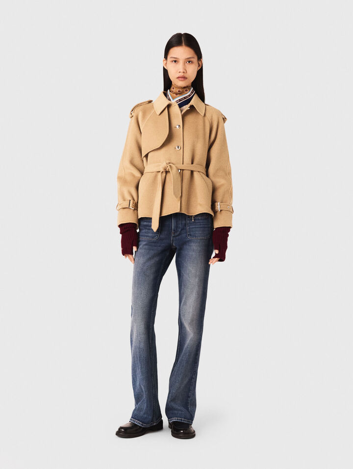 Cappotto corto double face