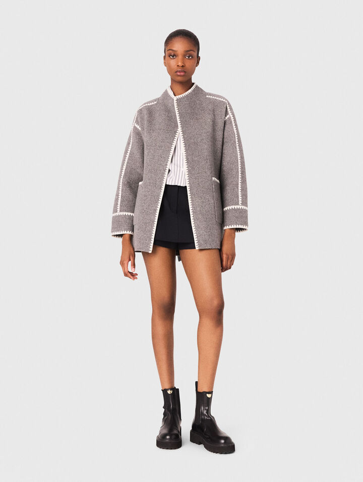 Cappotto corto double face