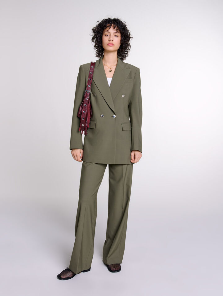 Pantaloni da tailleur gamba dritta