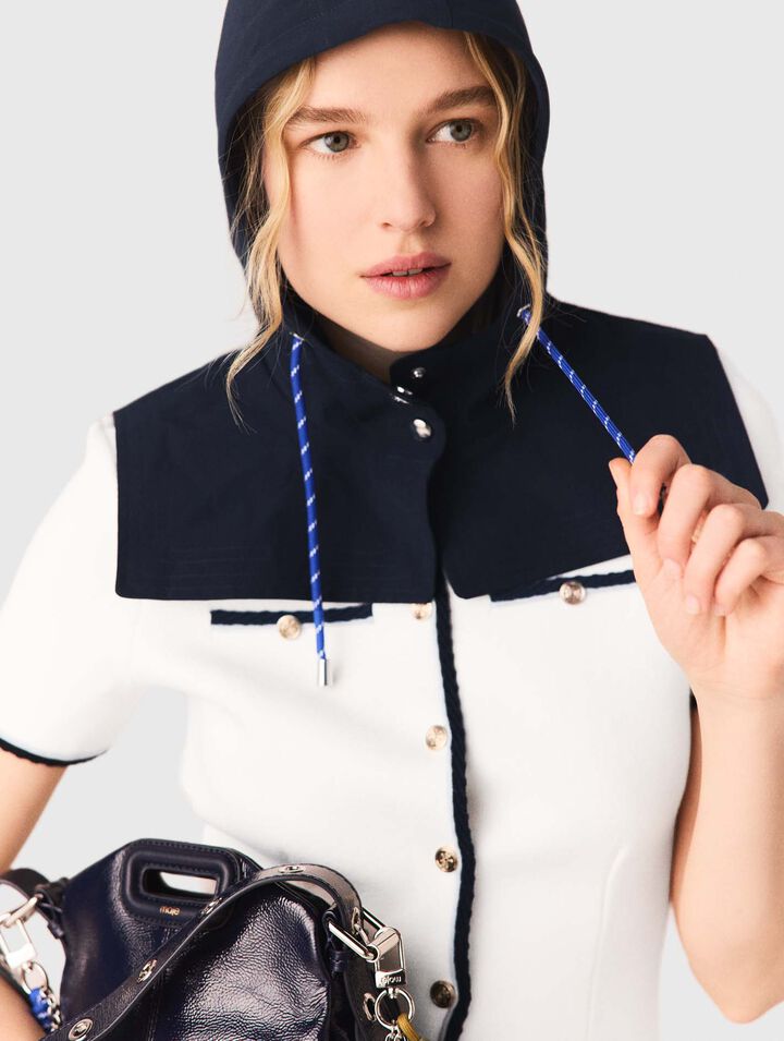 Cappuccio impermeabile con coulisse