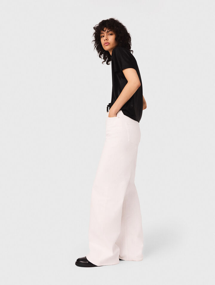 T-shirt in lamé
