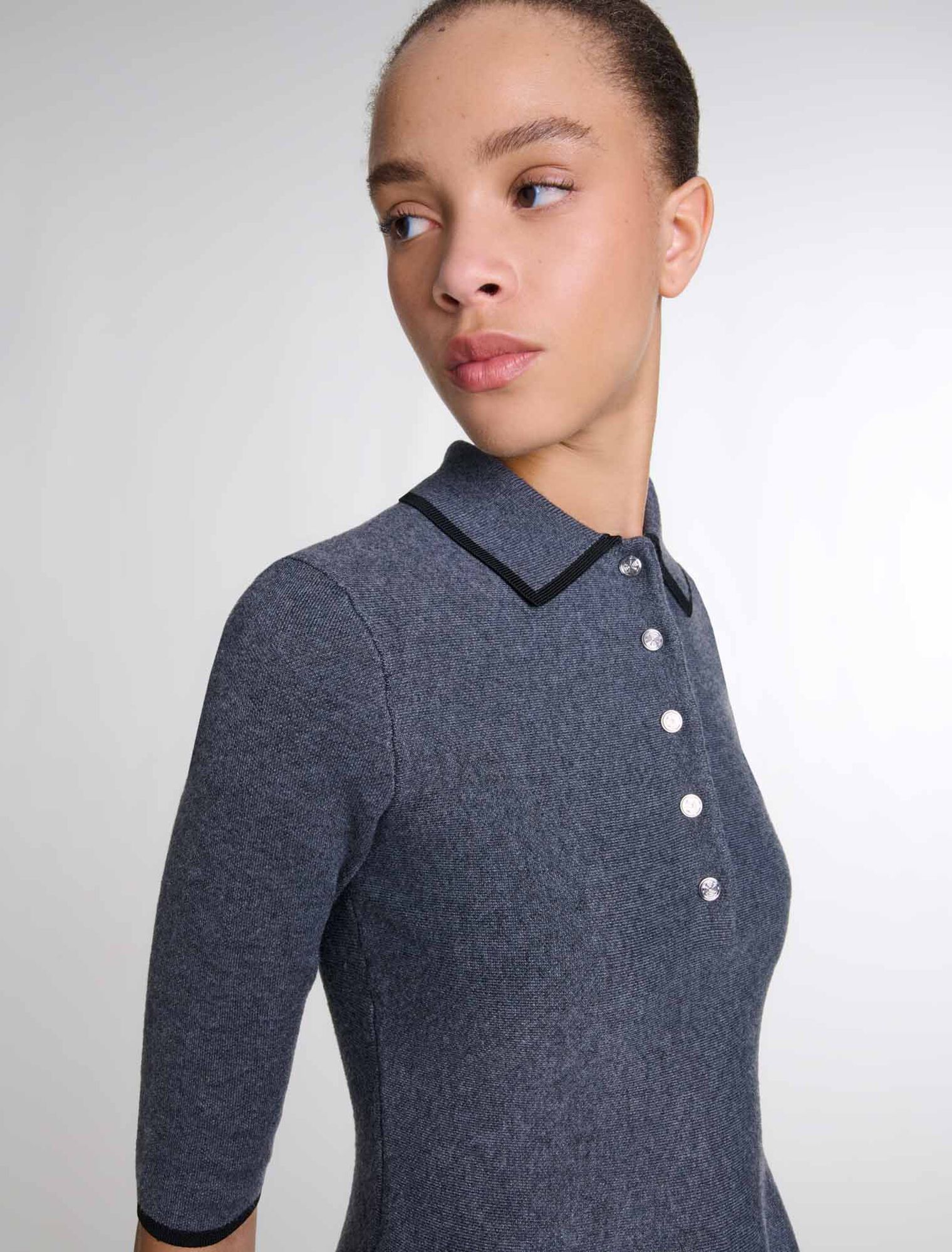 Abito corto in maglia