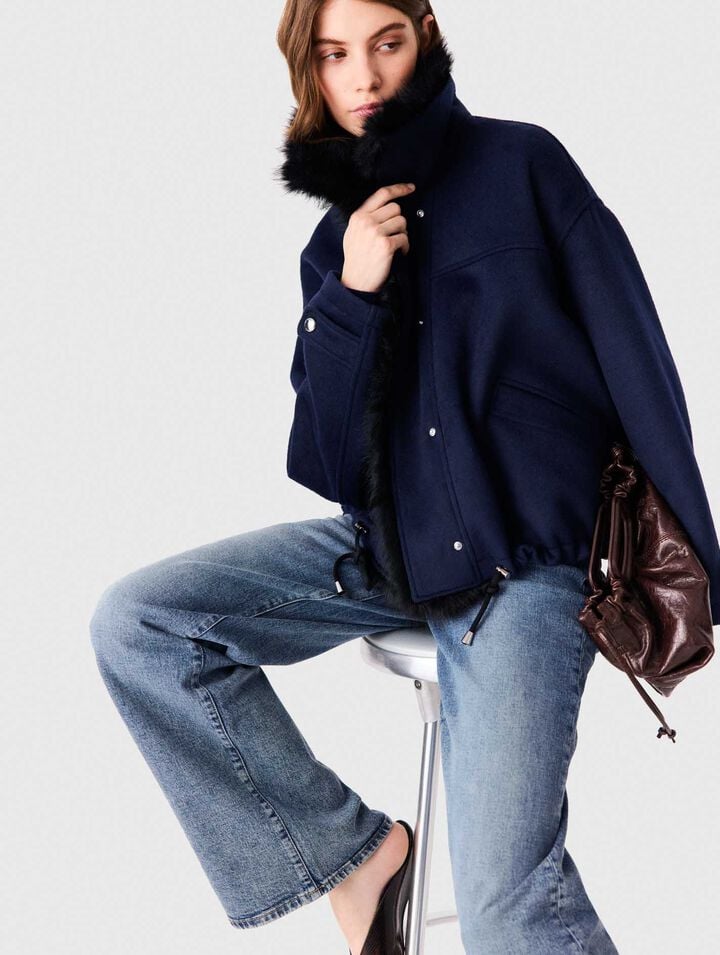 Cappotto corto double face