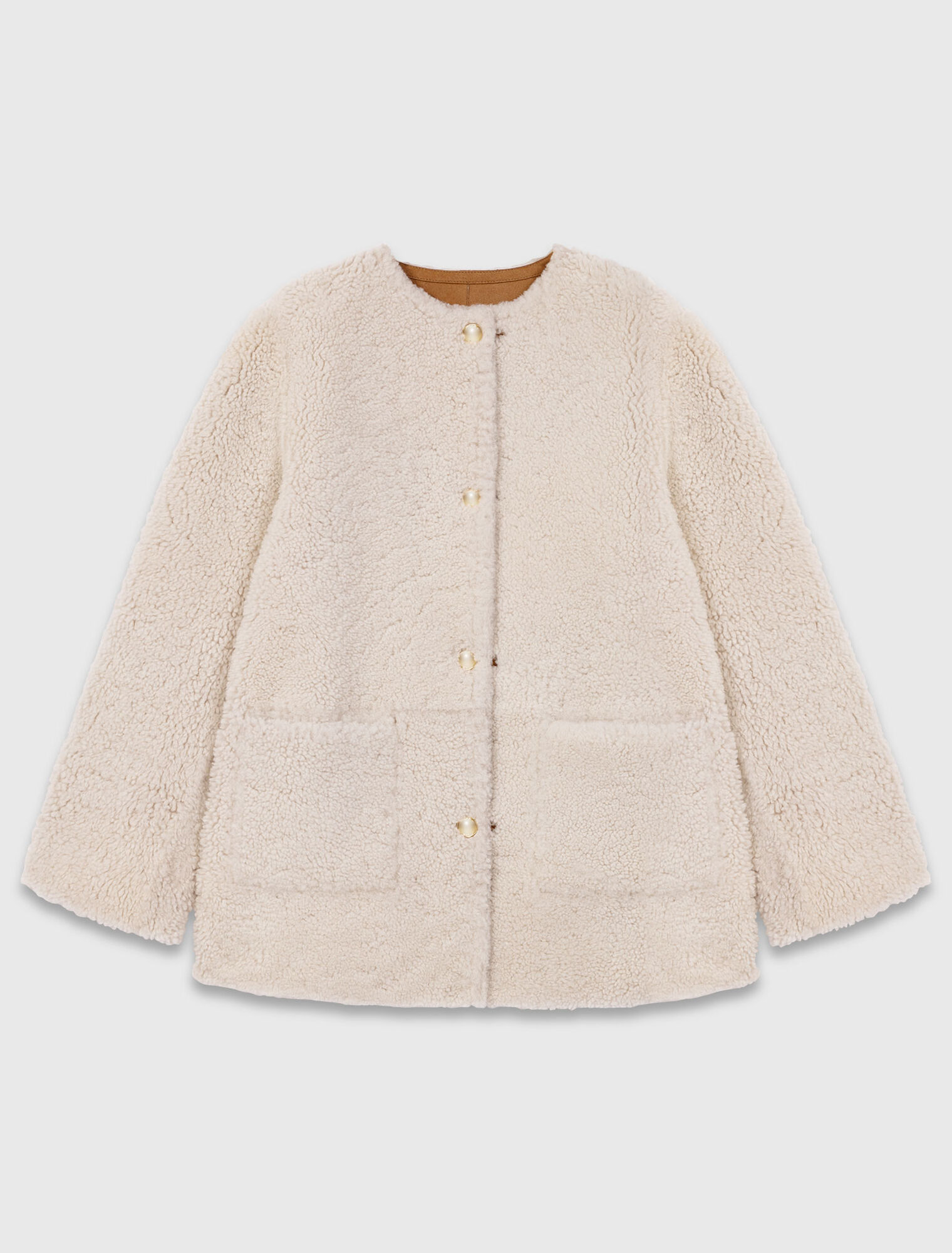 Cappotto reversibile in pelle