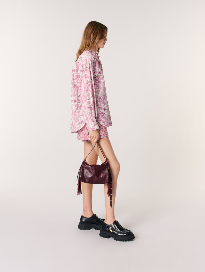 Camicia oversize con stampa