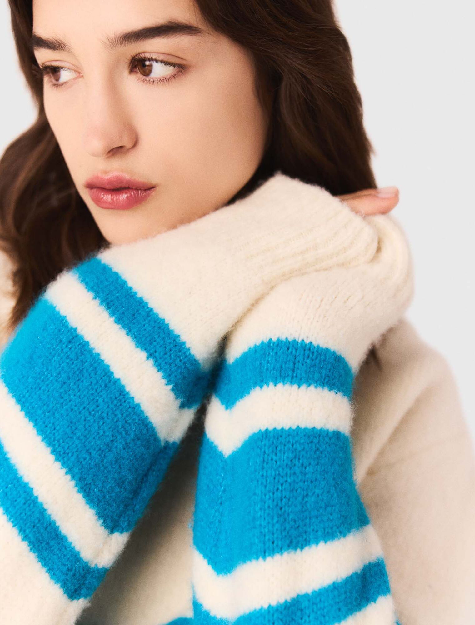 Maglione ampio in lana mélange