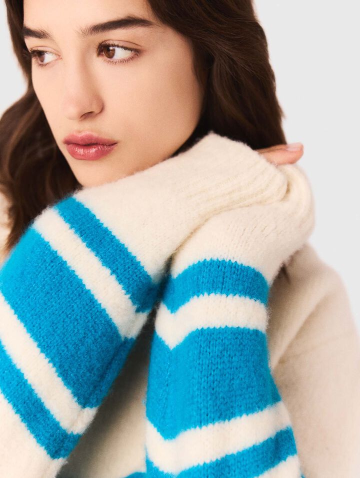 Maglione ampio in lana mélange