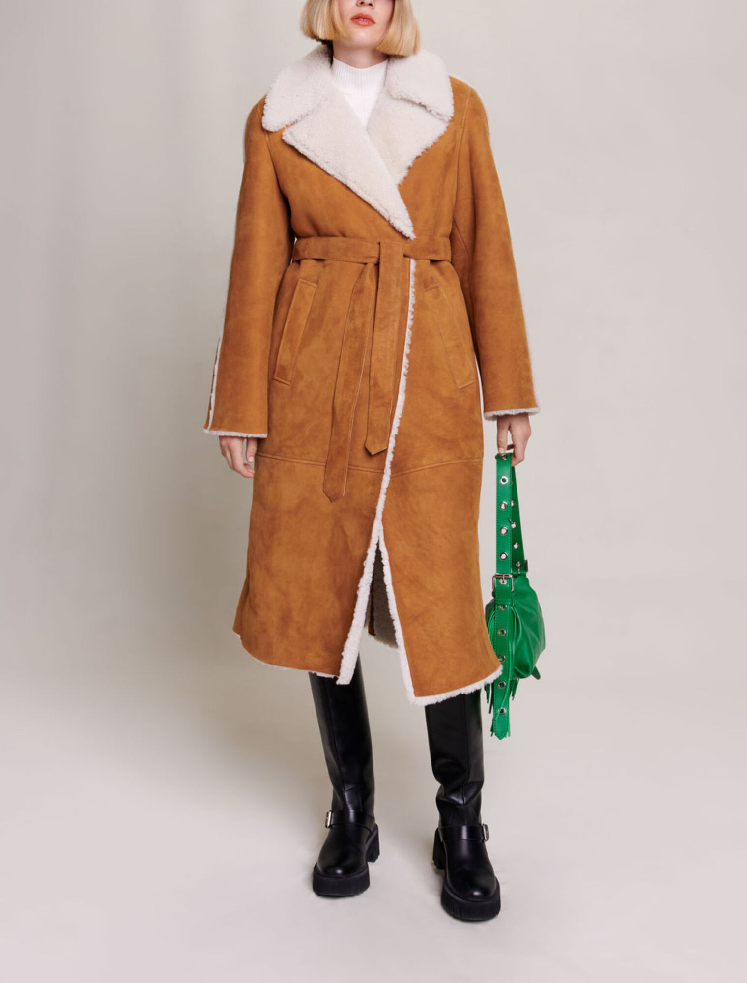 Cappotto lungo in montone