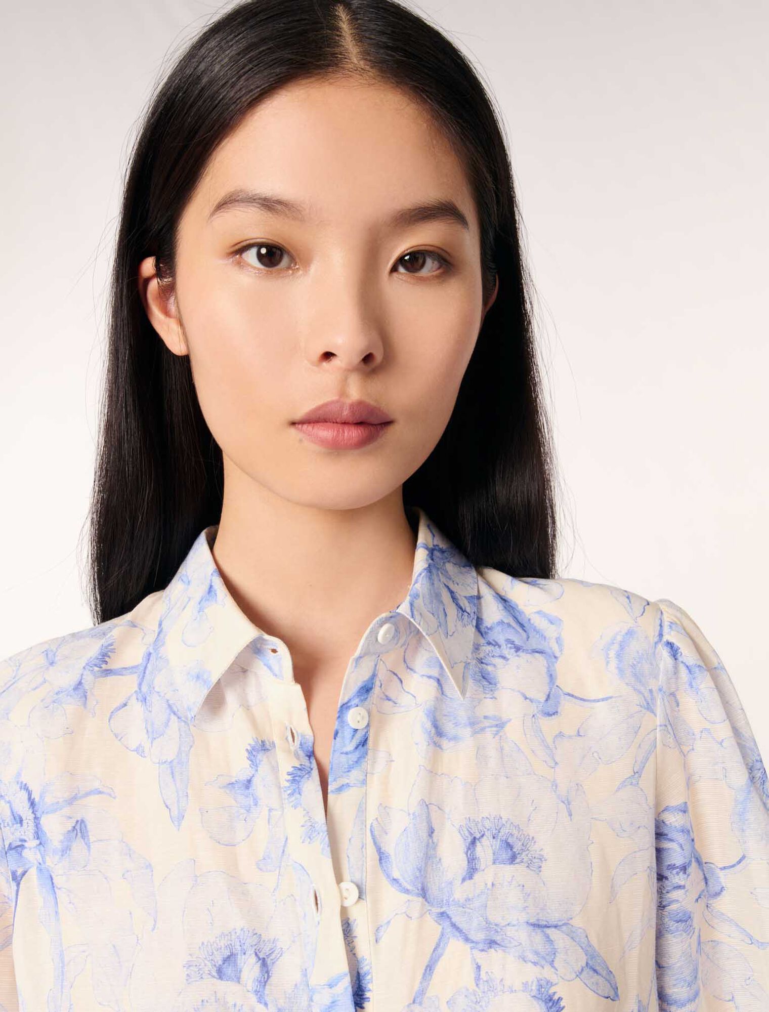 Abito a camicia con stampa