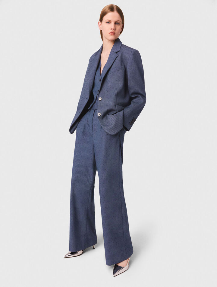 Giacca da tailleur con strass