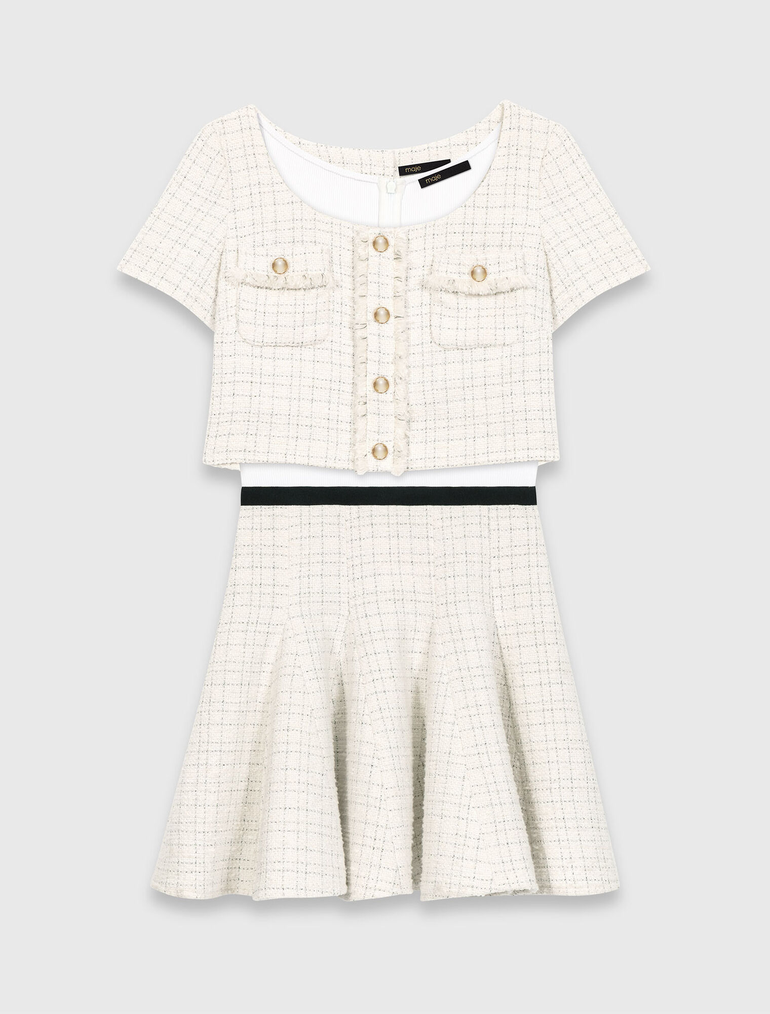 Abito 2 in 1 in tweed