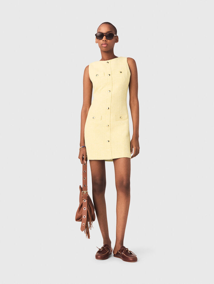 Abito corto in tweed