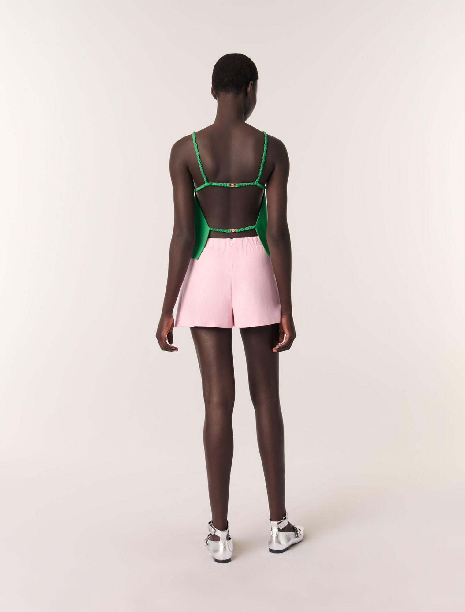Shorts da tailleur trompe l'œil