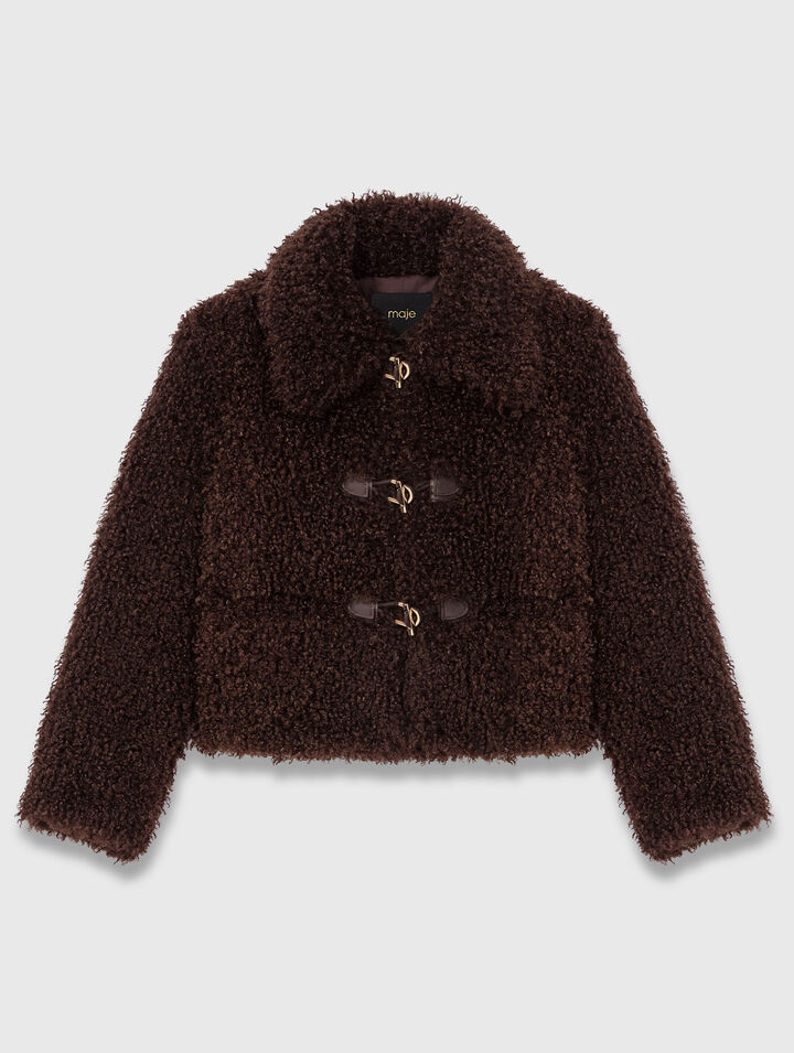 Cappotto corto in spugna